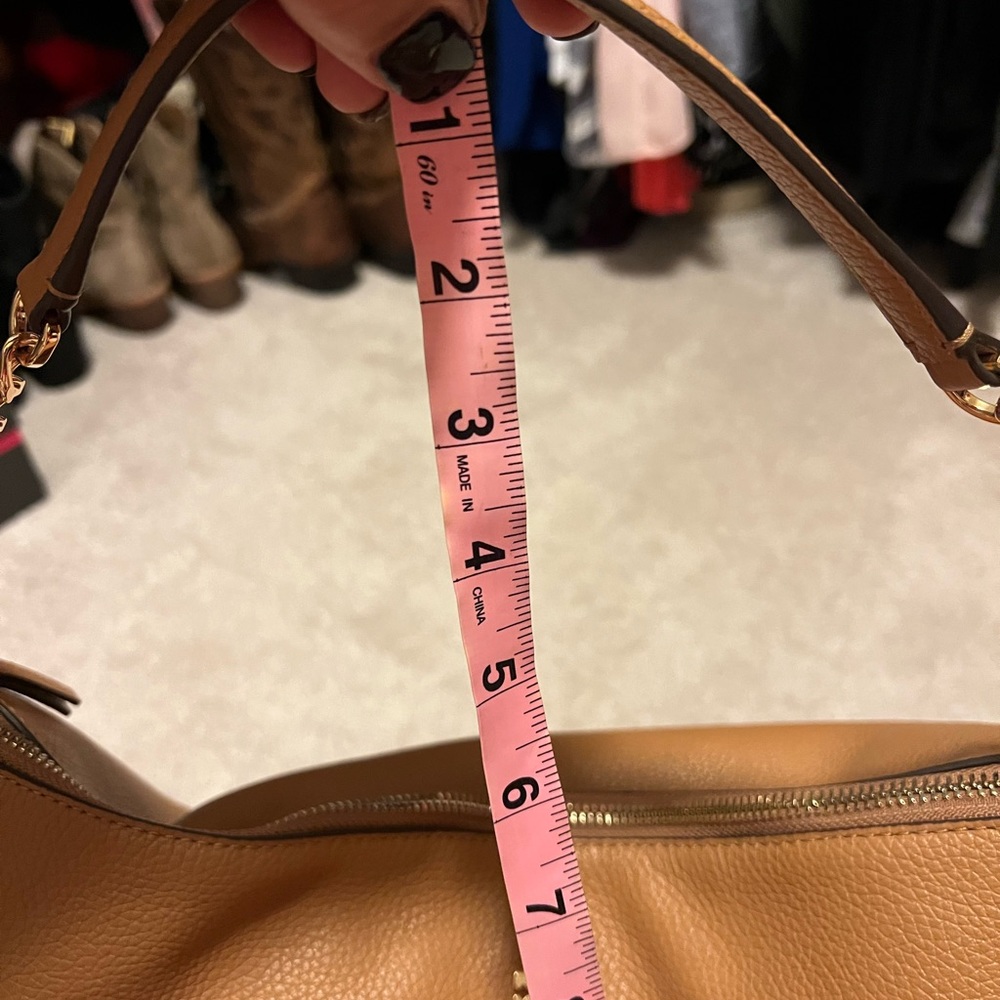 Tory Burch Pebbled Leather Hobo Tote - Picture 6 of 9